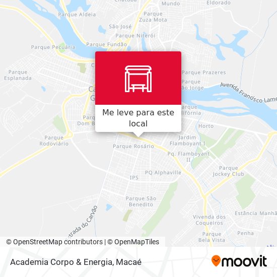 Academia Corpo & Energia mapa