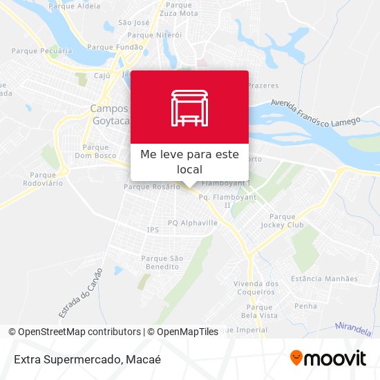 Extra Supermercado mapa