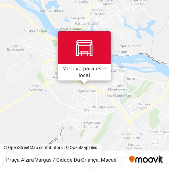 Praça Alzira Vargas / Cidade Da Criança mapa