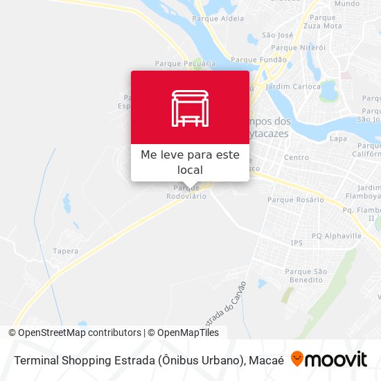 Terminal Shopping Estrada (Ônibus Urbano) mapa