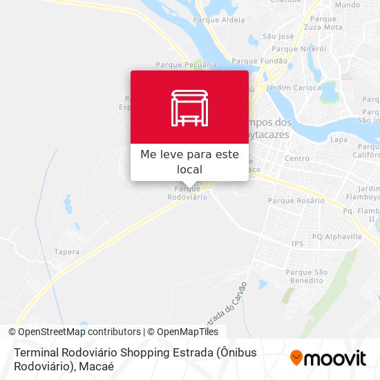 Terminal Rodoviário Shopping Estrada (Ônibus Rodoviário) mapa