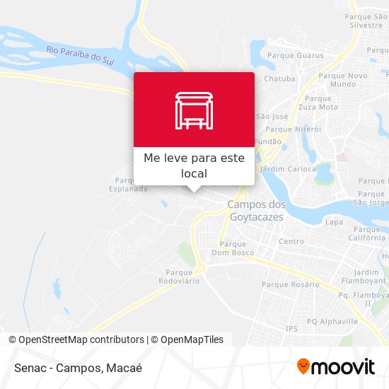 Senac - Campos mapa