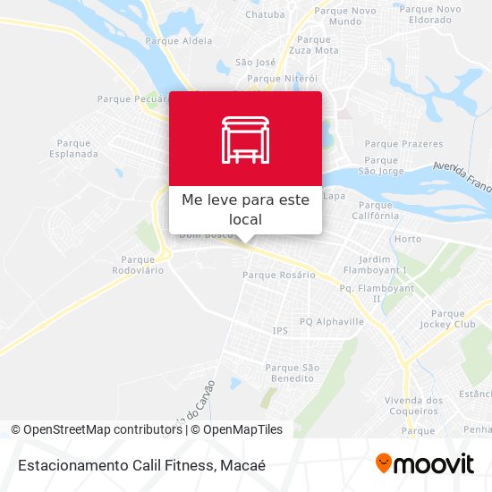 Estacionamento Calil Fitness mapa