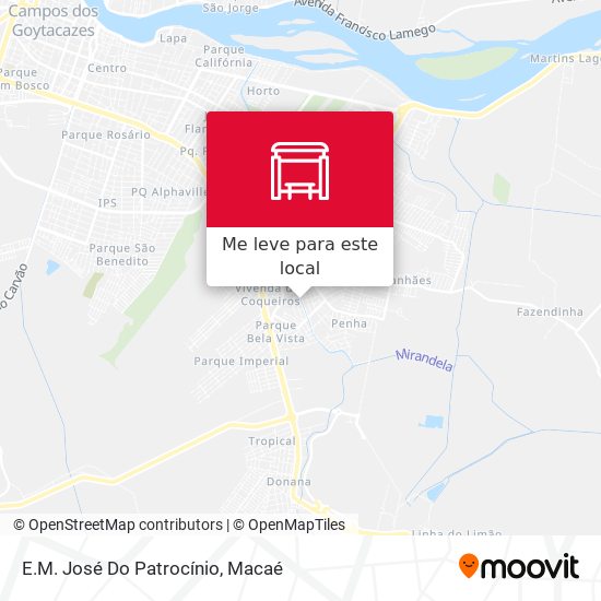 E.M. José Do Patrocínio mapa