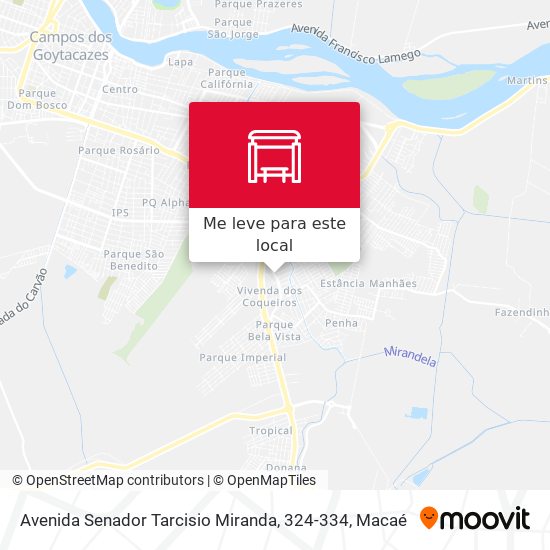 Avenida Senador Tarcisio Miranda, 324-334 mapa