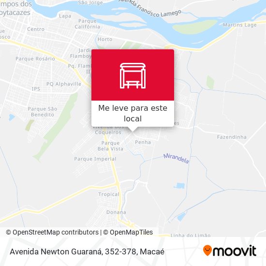 Avenida Newton Guaraná, 352-378 mapa