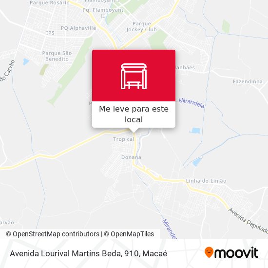 Avenida Lourival Martins Beda, 910 mapa