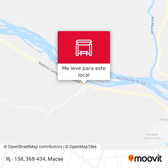 Rj - 158, 368-434 mapa