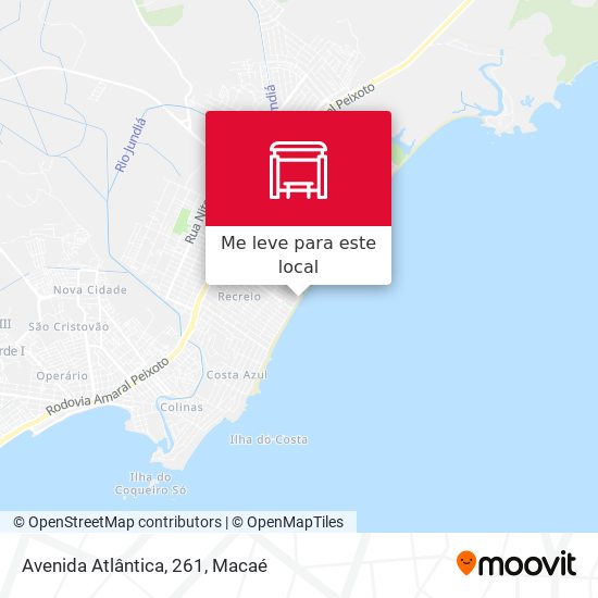 Avenida Atlântica, 261 mapa