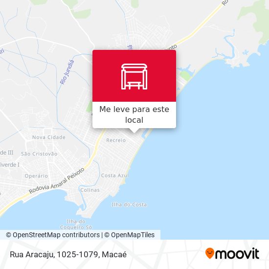 Rua Aracaju, 1025-1079 mapa