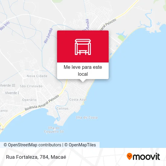 Rua Fortaleza, 784 mapa