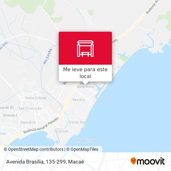 Avenida Brasília, 135-299 mapa