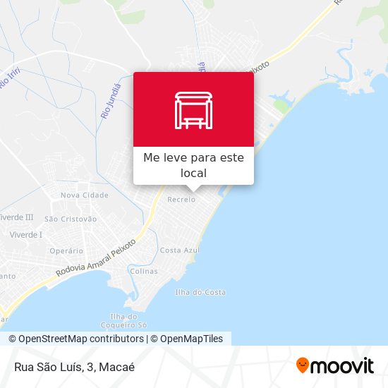 Rua São Luís, 3 mapa