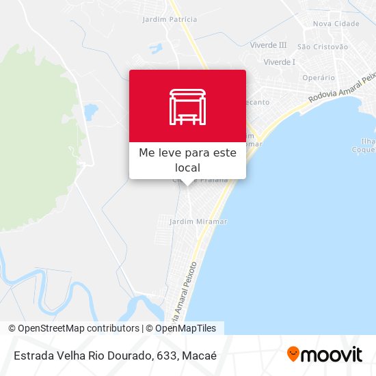Estrada Velha Rio Dourado, 633 mapa