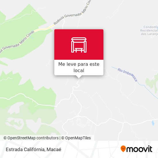 Estrada Califórnia mapa
