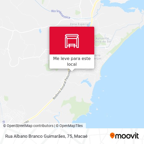Rua Albano Branco Guimarães, 75 mapa