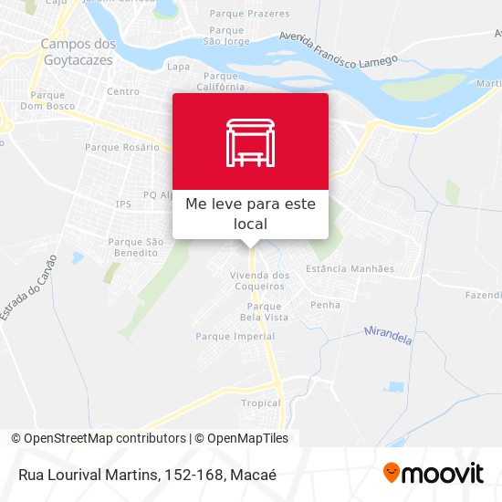 Rua Lourival Martins, 152-168 mapa