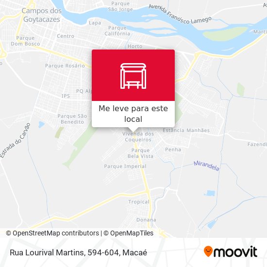 Rua Lourival Martins, 594-604 mapa