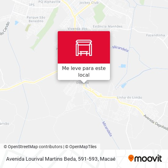 Avenida Lourival Martins Beda, 591-593 mapa