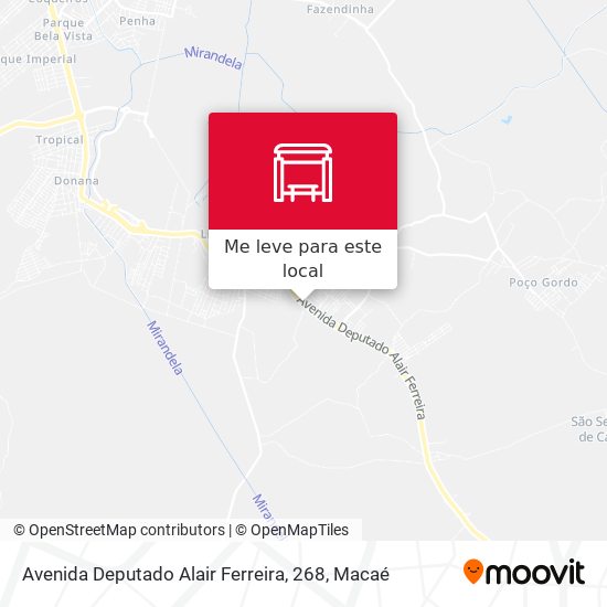 Avenida Deputado Alair Ferreira, 268 mapa