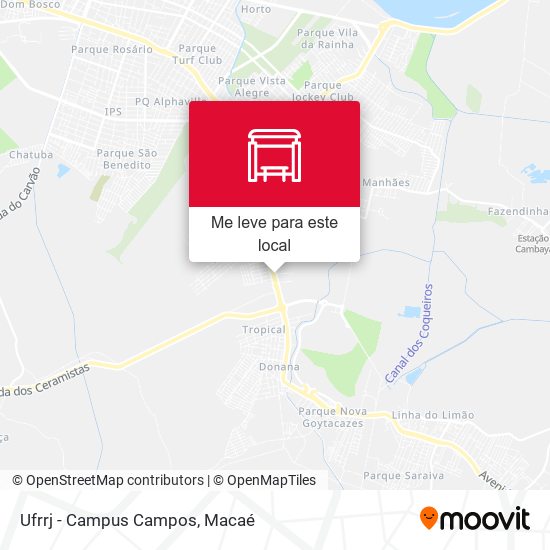 Ufrrj - Campus Campos mapa