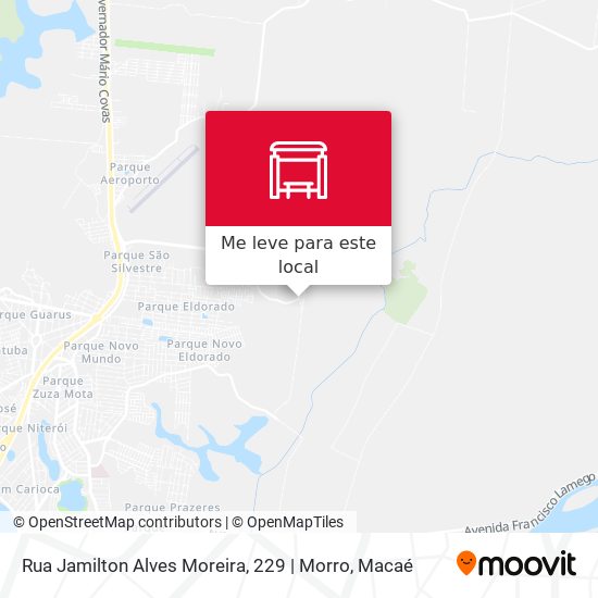Rua Jamilton Alves Moreira, 229 | Morro mapa