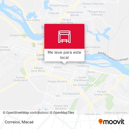 Correios mapa