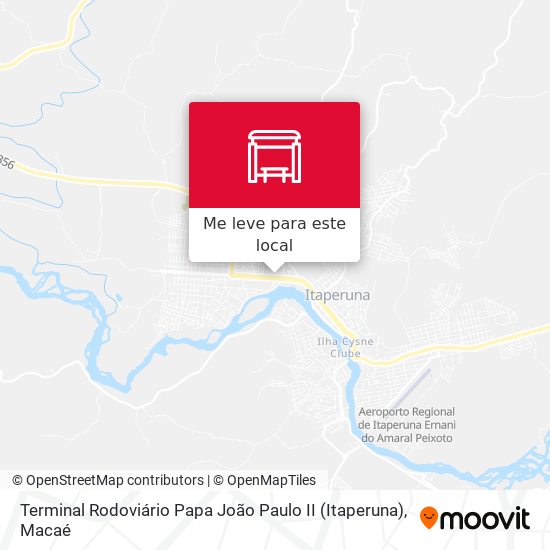 Terminal Rodoviário Papa João Paulo II (Itaperuna) mapa