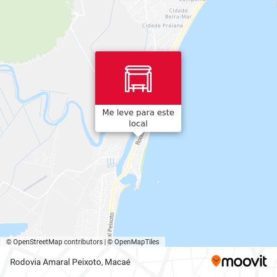 Rodovia Amaral Peixoto mapa