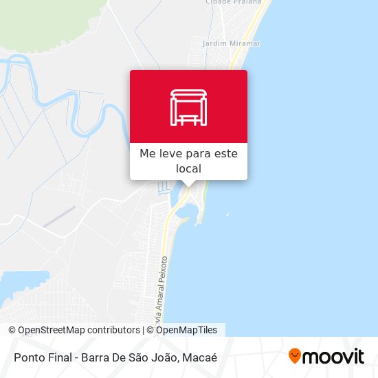 Ponto Final - Barra De São João mapa
