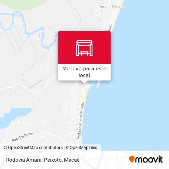Rodovia Amaral Peixoto mapa