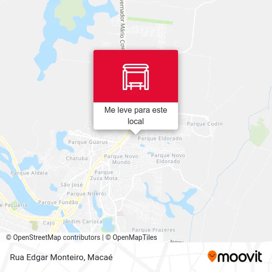 Rua Edgar Monteiro mapa