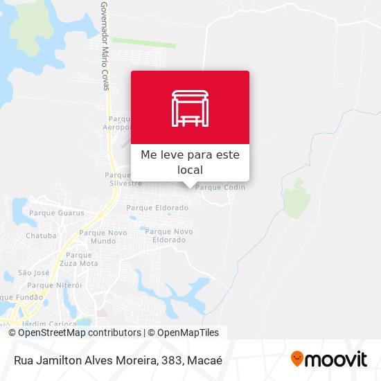 Rua Jamilton Alves Moreira, 383 mapa