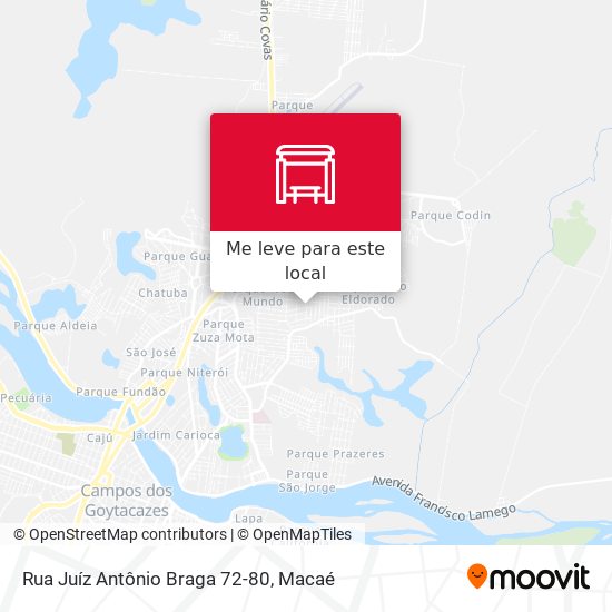 Rua Juíz Antônio Braga 72-80 mapa