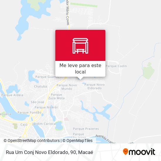 Rua Um Conj Novo Eldorado, 90 mapa
