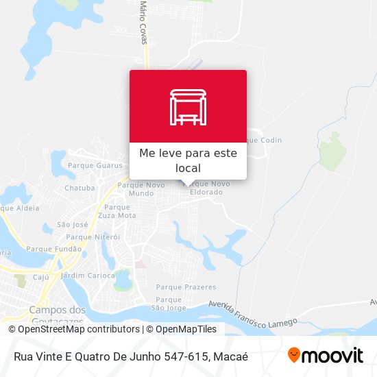 Rua Vinte E Quatro De Junho 547-615 mapa
