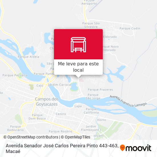Avenida Senador José Carlos Pereira Pinto 443-463 mapa