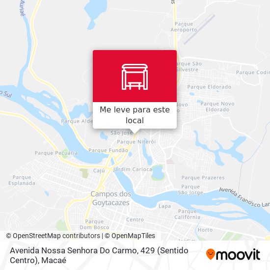 Avenida Nossa Senhora Do Carmo, 429  (Sentido Centro) mapa