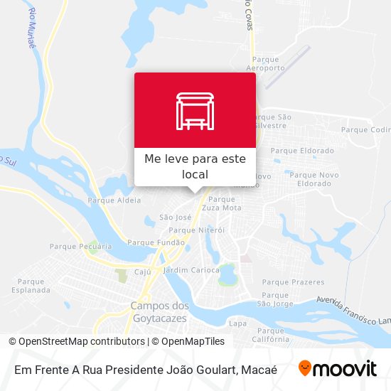Em Frente A Rua Presidente João Goulart mapa
