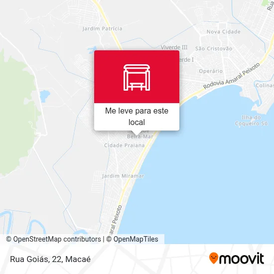 Rua Goiás, 22 mapa