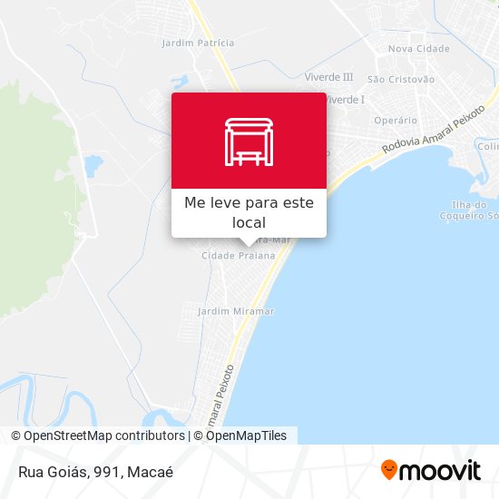 Rua Goiás, 991 mapa