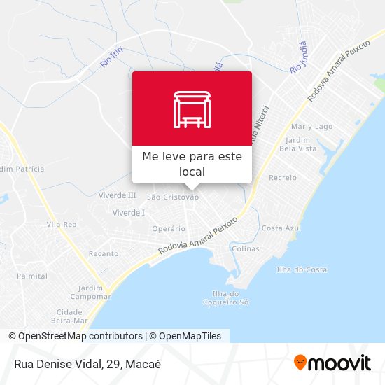 Rua Denise Vidal, 29 mapa