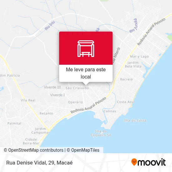 Rua Denise Vidal, 29 mapa