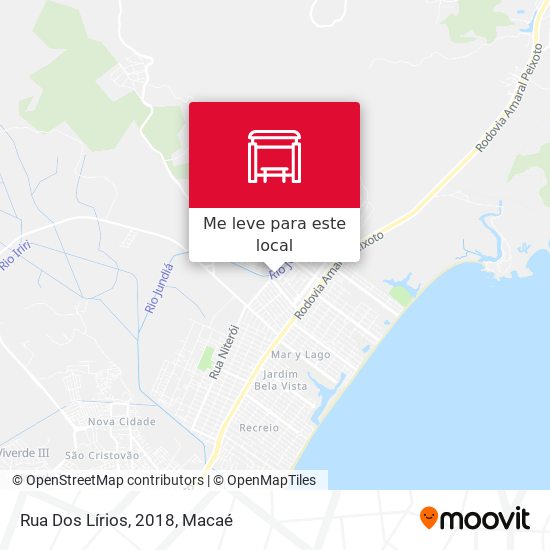 Rua Dos Lírios, 2018 mapa