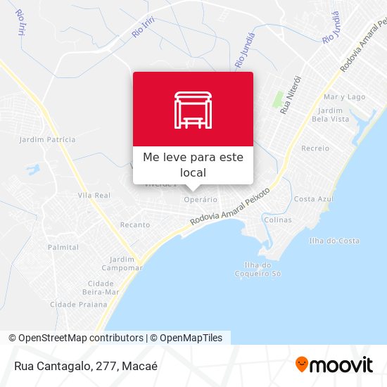 Rua Cantagalo, 277 mapa