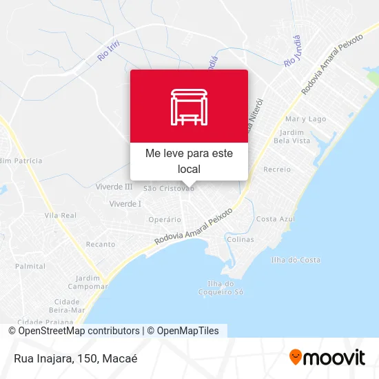 Rua Inajara, 150 mapa