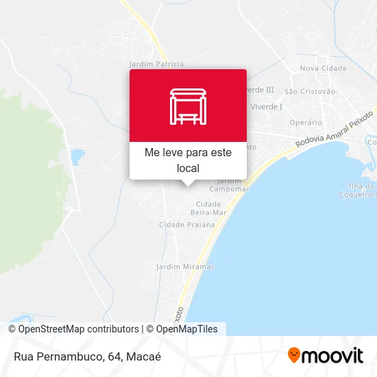 Rua Pernambuco, 64 mapa