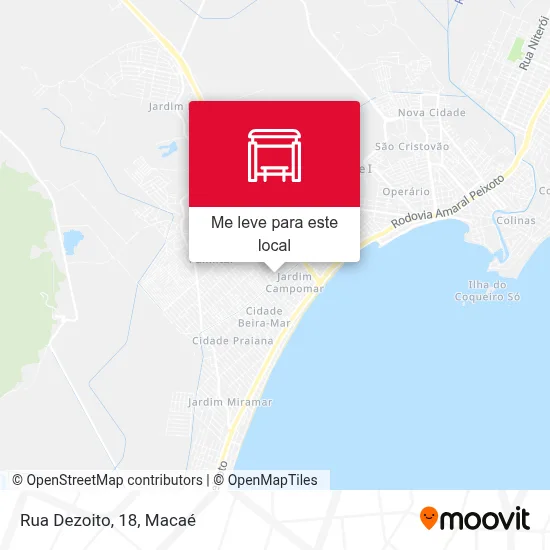 Rua Dezoito, 18 mapa