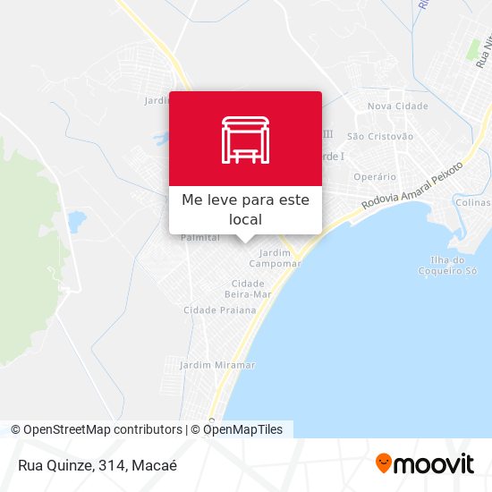 Rua Quinze, 314 mapa