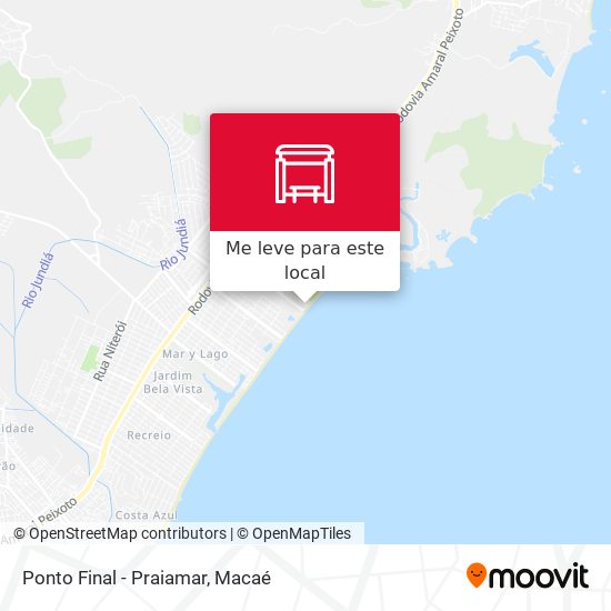 Ponto Final - Praiamar mapa